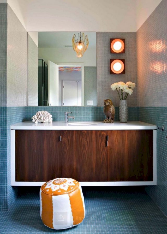 29+ Amazing Modern Mid Century Bathroom Remodel Ideas