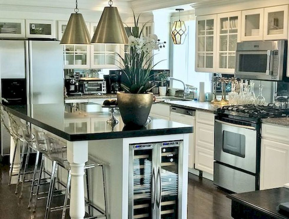 elegant white kitchen cabinet design