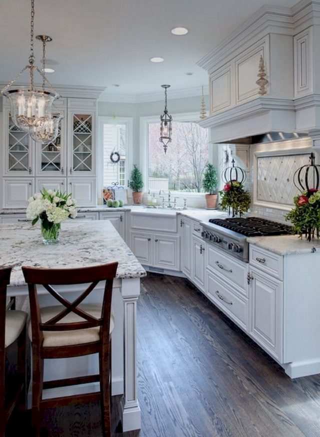 90+ Elegant White Kitchen Cabinet Design Ideas - Page 76 of 91